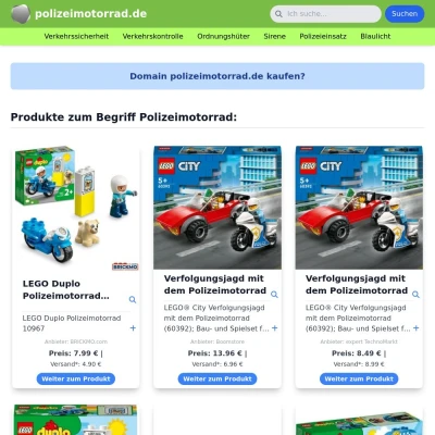 Screenshot polizeimotorrad.de