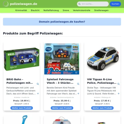 Screenshot polizeiwagen.de