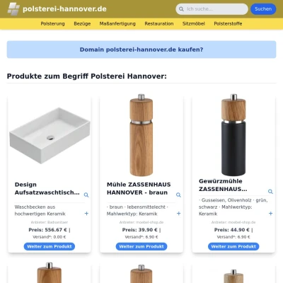 Screenshot polsterei-hannover.de