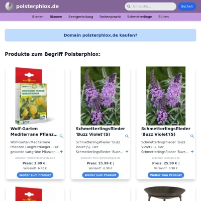 Screenshot polsterphlox.de