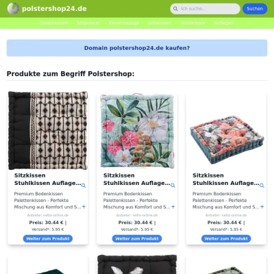 Screenshot polstershop24.de