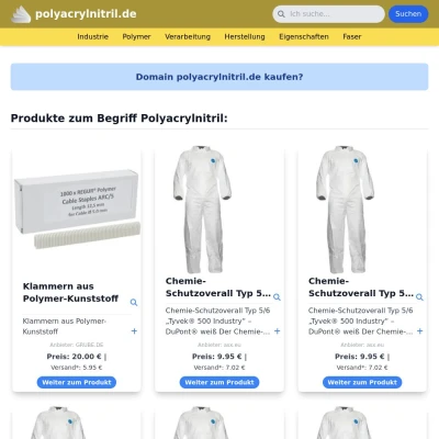 Screenshot polyacrylnitril.de