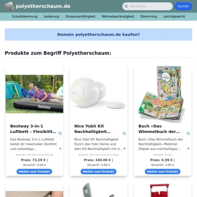 Screenshot polyetherschaum.de