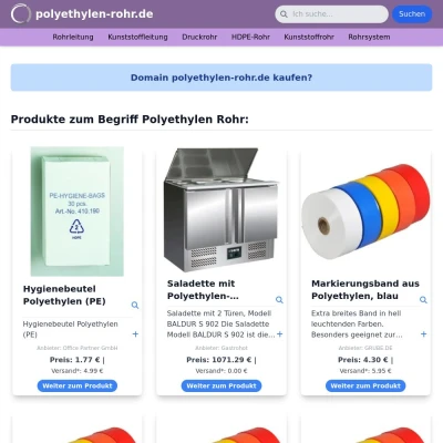 Screenshot polyethylen-rohr.de