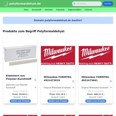 Screenshot polyformaldehyd.de