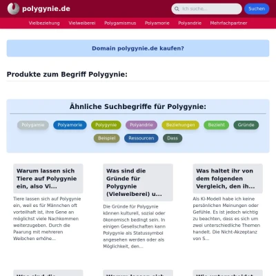 Screenshot polygynie.de