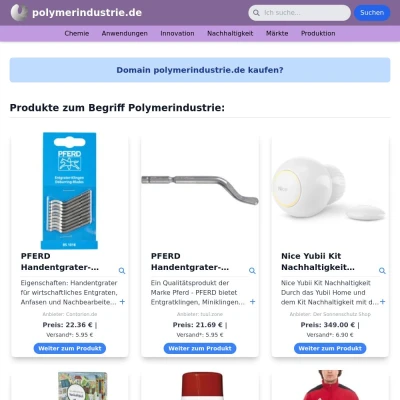 Screenshot polymerindustrie.de