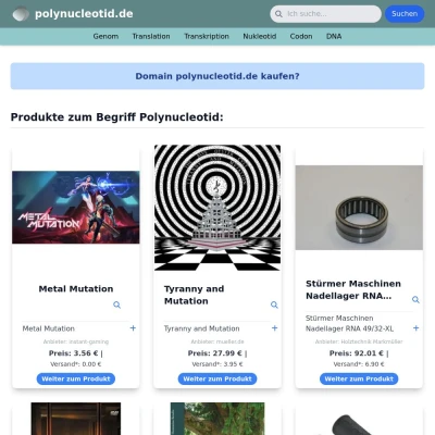 Screenshot polynucleotid.de
