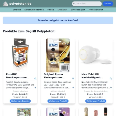 Screenshot polyptoton.de