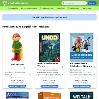 Screenshot pool-wissen.de