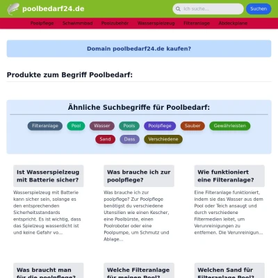 Screenshot poolbedarf24.de