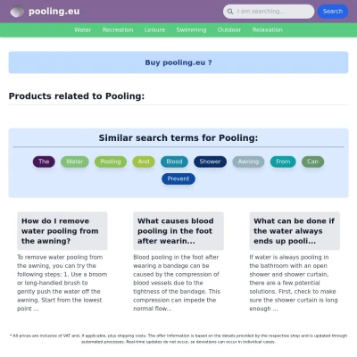 Screenshot pooling.eu