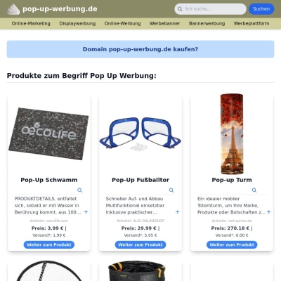 Screenshot pop-up-werbung.de