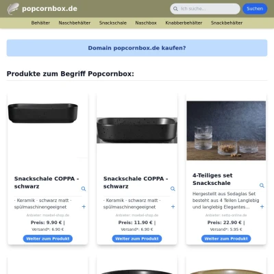 Screenshot popcornbox.de
