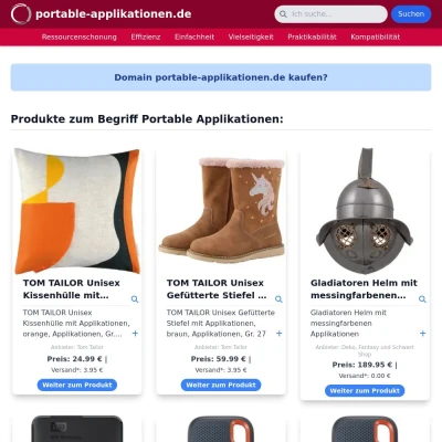 Screenshot portable-applikationen.de