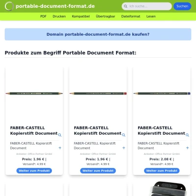 Screenshot portable-document-format.de