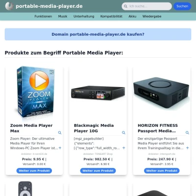 Screenshot portable-media-player.de