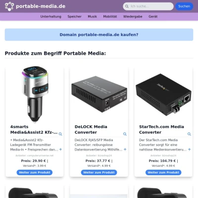 Screenshot portable-media.de