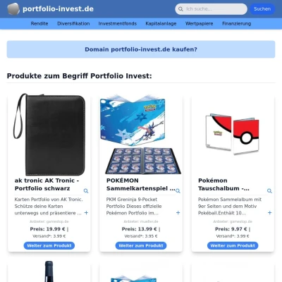 Screenshot portfolio-invest.de