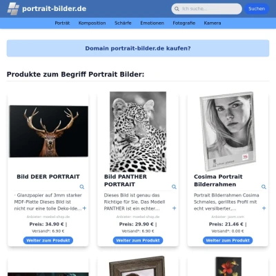 Screenshot portrait-bilder.de