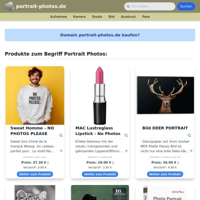 Screenshot portrait-photos.de