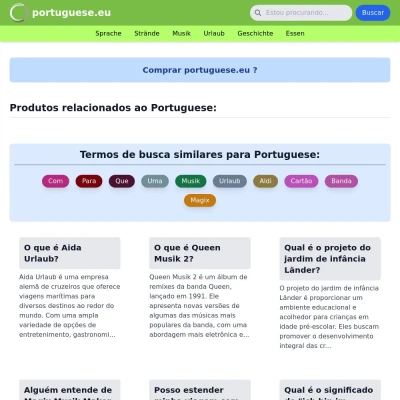 Screenshot portuguese.eu