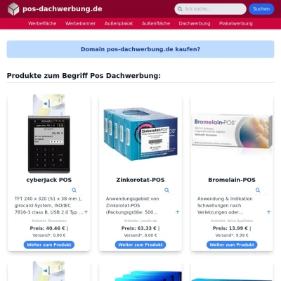 Screenshot pos-dachwerbung.de