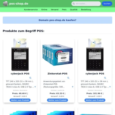 Screenshot pos-shop.de