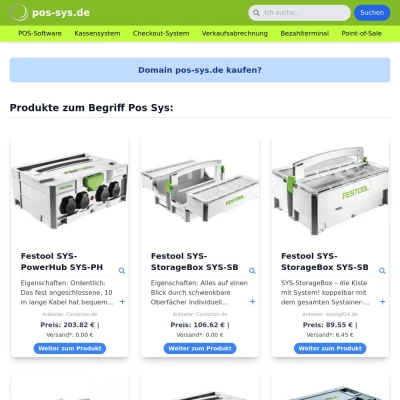 Screenshot pos-sys.de