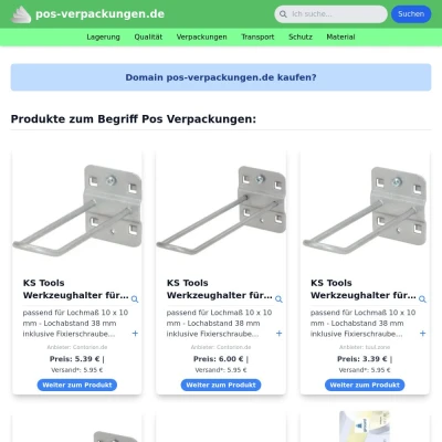 Screenshot pos-verpackungen.de