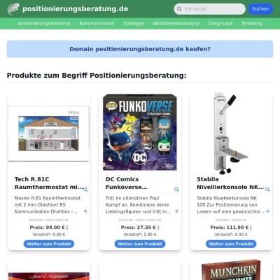 Screenshot positionierungsberatung.de