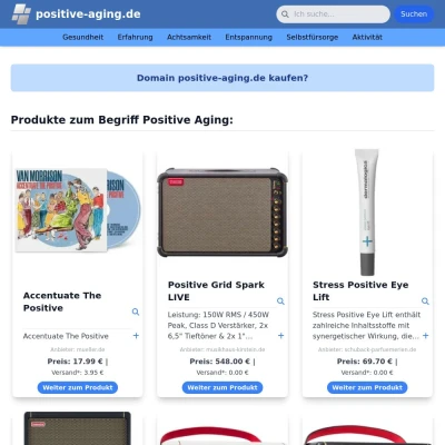 Screenshot positive-aging.de