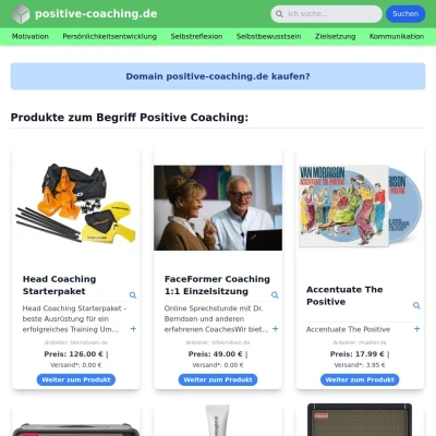 Screenshot positive-coaching.de