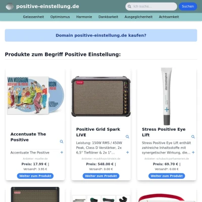 Screenshot positive-einstellung.de