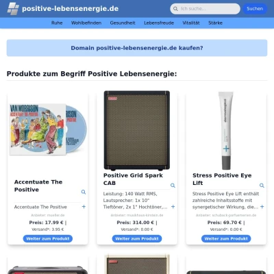 Screenshot positive-lebensenergie.de