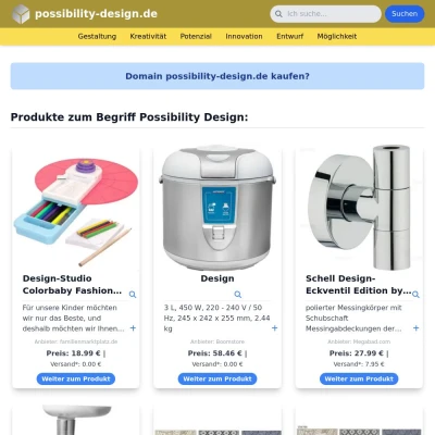 Screenshot possibility-design.de