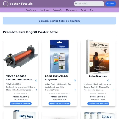 Screenshot poster-foto.de