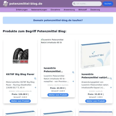 Screenshot potenzmittel-blog.de