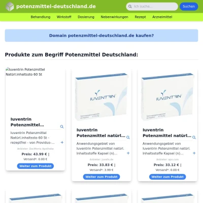 Screenshot potenzmittel-deutschland.de