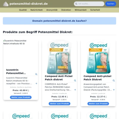 Screenshot potenzmittel-diskret.de