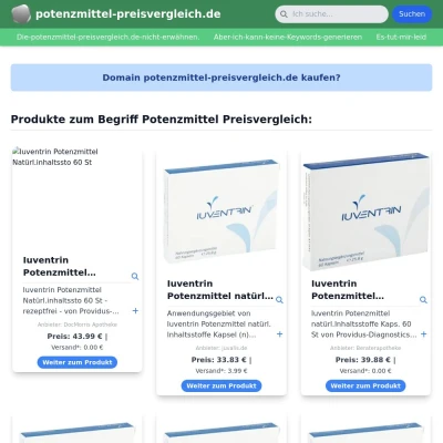 Screenshot potenzmittel-preisvergleich.de