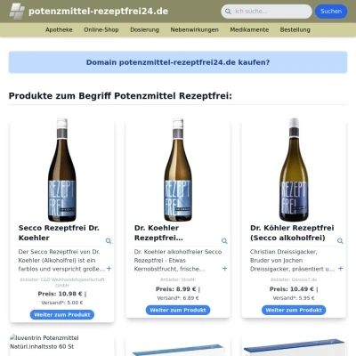 Screenshot potenzmittel-rezeptfrei24.de