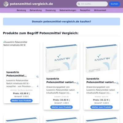 Screenshot potenzmittel-vergleich.de