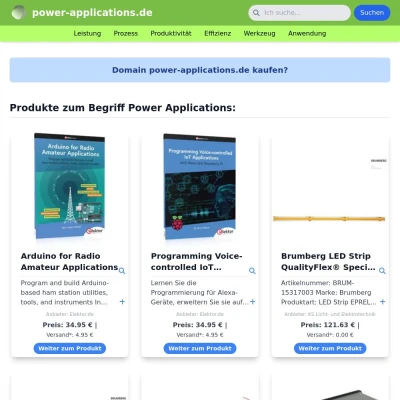 Screenshot power-applications.de
