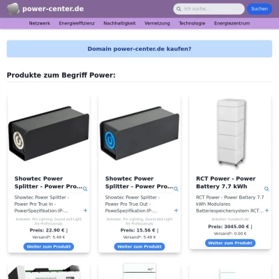 Screenshot power-center.de