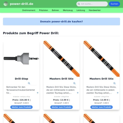 Screenshot power-drill.de