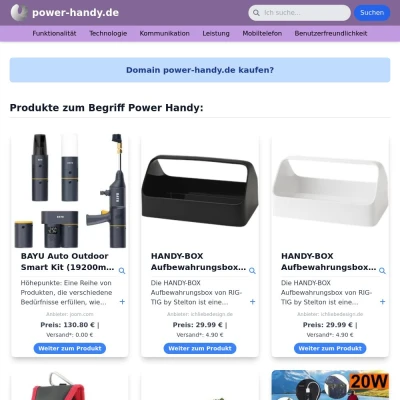 Screenshot power-handy.de