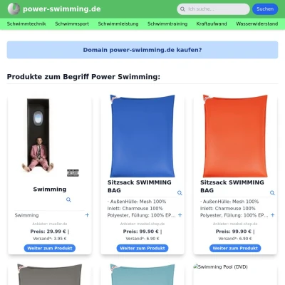 Screenshot power-swimming.de