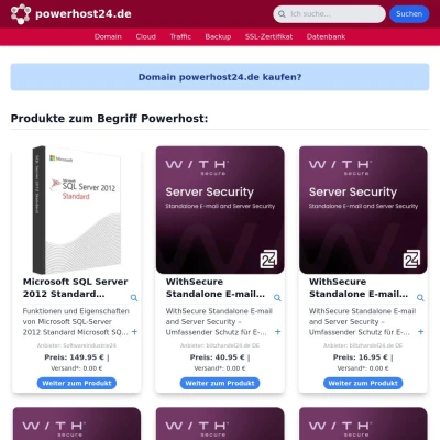 Screenshot powerhost24.de