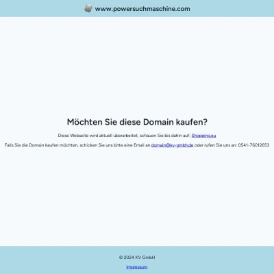 Screenshot powersuchmaschine.com